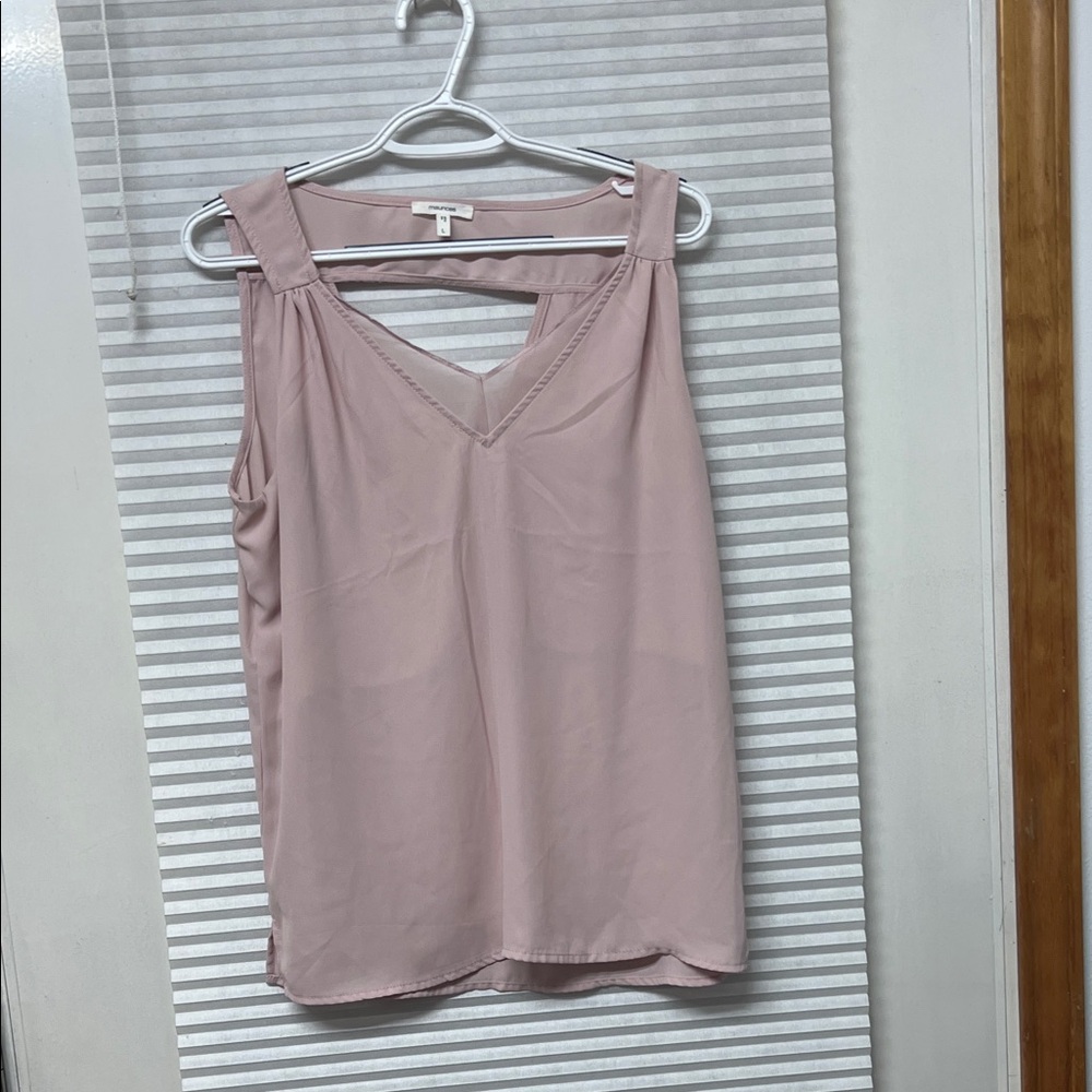 Maurices Light Pink Sleeveless Blouse